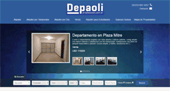 Desktop Screenshot of depaolipropiedades.com.ar