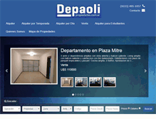 Tablet Screenshot of depaolipropiedades.com.ar